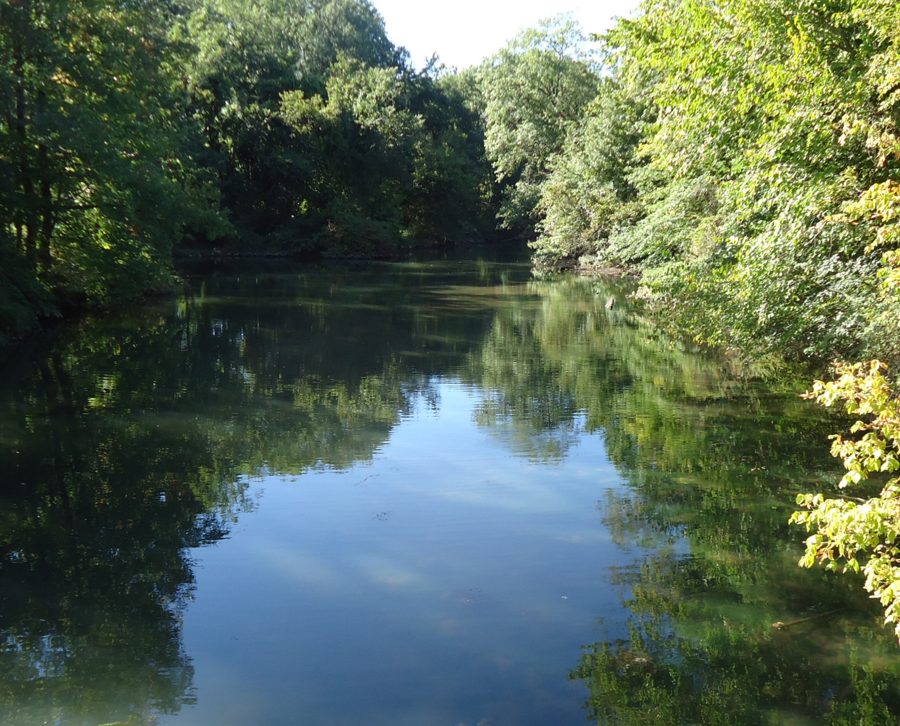 The Rahway River in Cranford, New Jersey